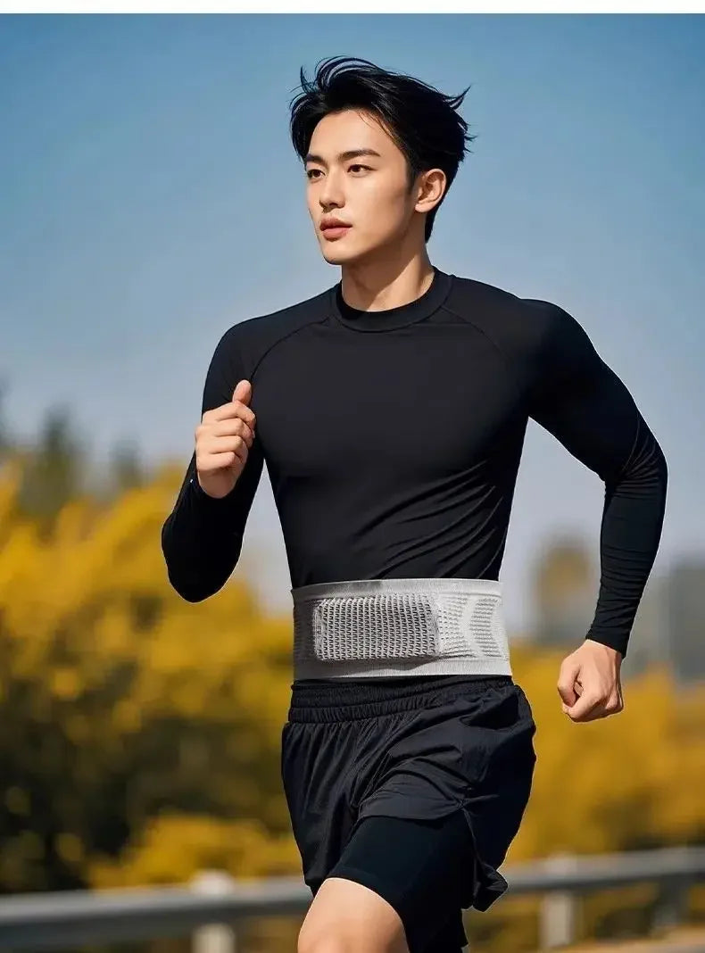 Seamless Invisible Running Waist Belt - Lightweight and Portable Elastic Gym Bag for Mobile Phones and Cycling