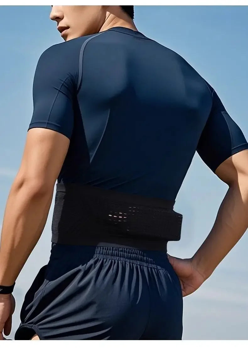 Seamless Invisible Running Waist Belt - Lightweight and Portable Elastic Gym Bag for Mobile Phones and Cycling